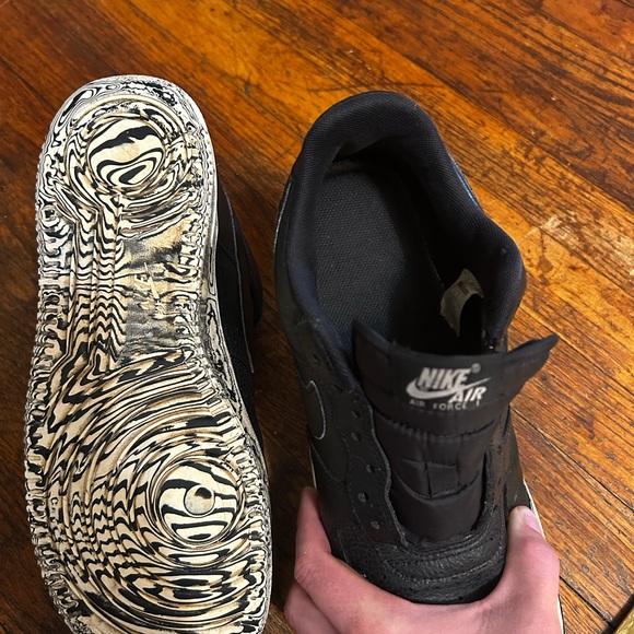 Nike Air Force 1 Low LV8 ‘07 Black Marble Mens Size 9 Retail $163 - Picture 5 of 6